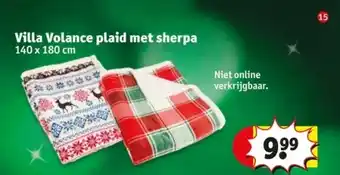 Kruidvat Villa volance plaid met sherpa aanbieding