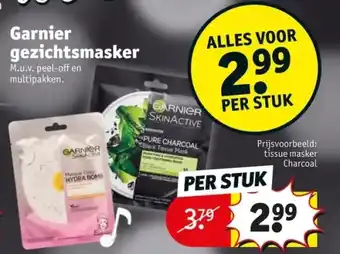 Kruidvat Garnier gezichtsmasker aanbieding