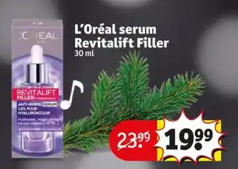 Kruidvat L’oréal serum revitalift filler 30 ml aanbieding