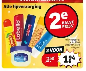 Kruidvat Alle lipverzorging aanbieding