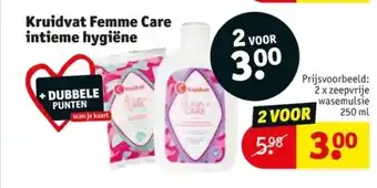Kruidvat Kruidvat femme care intieme hygiëne aanbieding