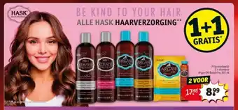 Kruidvat 2 x shampoo argan oil repairing 355 ml aanbieding