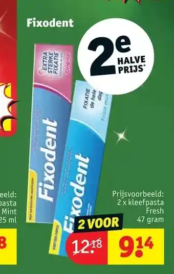 Kruidvat Fixodent aanbieding