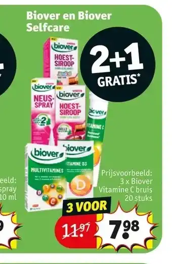 Kruidvat Biover en biover selfcare aanbieding
