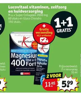 Kruidvat Lucovitaal vitaminen, zelfzorg en huidverzorging aanbieding