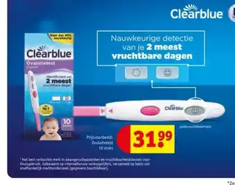 Kruidvat Ovulatietest 10 stuks aanbieding