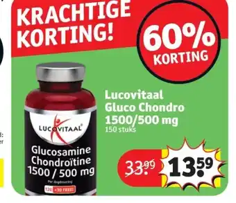 Kruidvat Lucovitaal gluco chondro 1500/500 mg aanbieding
