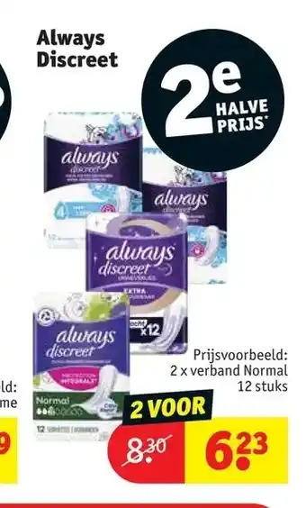 Kruidvat Always discreet aanbieding
