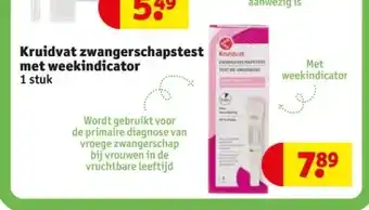 Kruidvat Kruidvat zwangerschapstest met weekindicator aanbieding