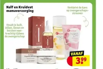 Kruidvat Naïf en kruidvat mamaverzorging aanbieding