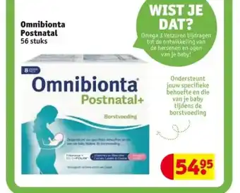 Kruidvat Omnibionta postnatal 56 stuks aanbieding
