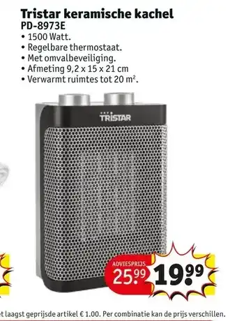 Kruidvat Tristar keramische kachel aanbieding