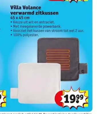 Kruidvat Villa volance verwarmd zitkussen aanbieding