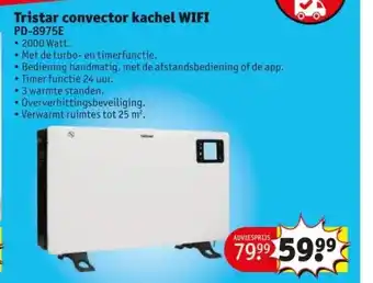 Tristar convector kachel wifi