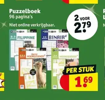 Kruidvat Puzzelboek aanbieding