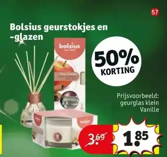 Kruidvat Bolsius geurstokjes en -glazen aanbieding