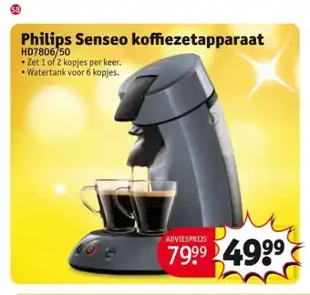 Kruidvat Philips senseo koffiezetapparaat aanbieding