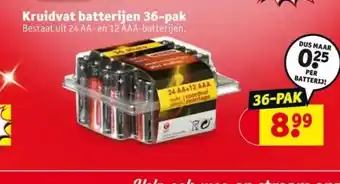 Kruidvat Kruidvat batterijen 36-pak aanbieding