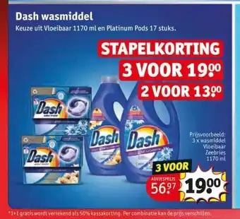 Kruidvat Dash wasmiddel aanbieding