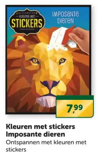 Kleuren met stickers Imposante dieren