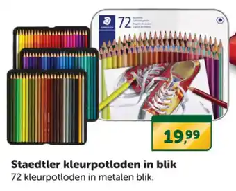 Boekenvoordeel Staedtler kleurpotloden in blik aanbieding