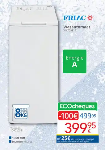 Eldi Wasautomaat aanbieding