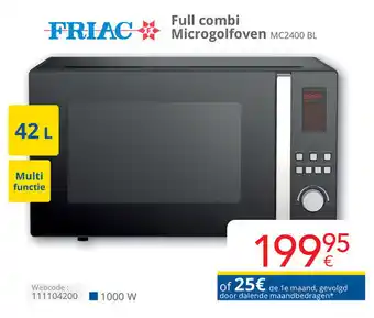 Eldi FRIAC Full combi Microgolfoven aanbieding