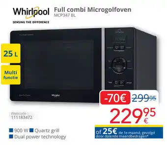 Eldi Full combi Microgolfoven aanbieding