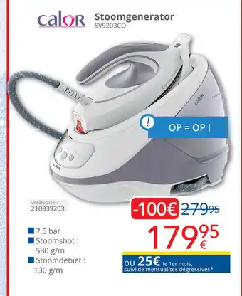Eldi Stoomgenerator aanbieding