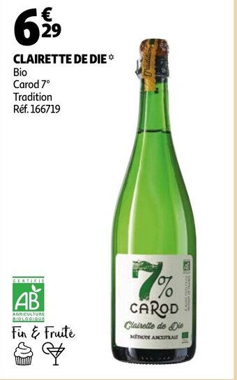 Auchan Clairette de die aanbieding