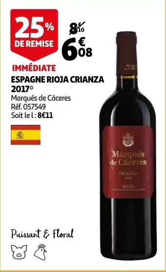 Espagne rioja crianza 2017