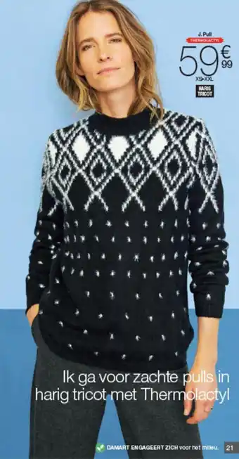 Damart Pull XS-XXL aanbieding