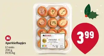 Delhaize Aperitiefhapjes aanbieding