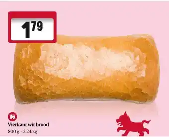 Delhaize Vierkant wit brood aanbieding
