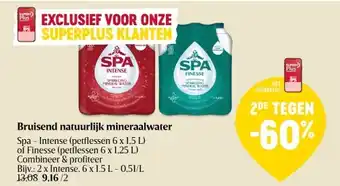 Delhaize Bruisend natuurlijk mineraalwater aanbieding
