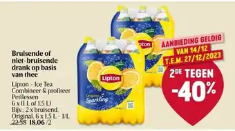 Delhaize Bruisende of niet-bruisende drank op basis van thee aanbieding