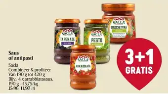 Delhaize Saus of antipasti aanbieding