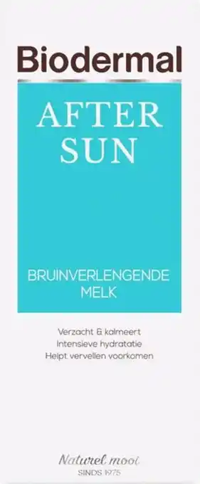 Biodermal aftersun bruinverlengende melk - aftersun met kalmerende panthenol (provitamine b5) - 200ml