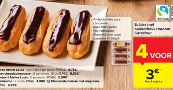 Eclairs met banketbakkersroom