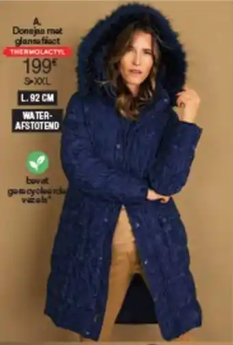 Donsjas mat glans fict S-XXL