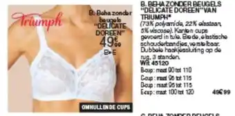 Damart BEHA ZONDER BEUGELS "DELICATE DOREEN VAN TRIUMPH aanbieding