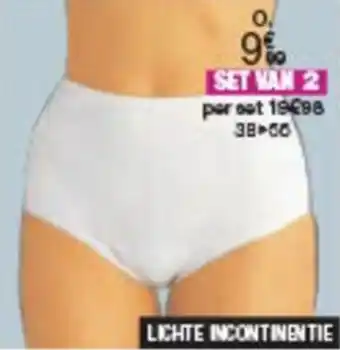 Damart SET VAN 2 BROEKJES VOOR LICHTE INCONTINENTIE aanbieding