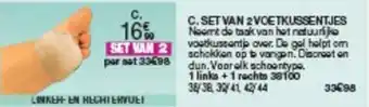 Damart SET VAN 2 VOETKUSSENTJES aanbieding