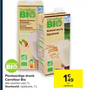 Plantaardige drank Bio 1L