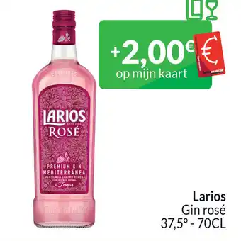 Intermarché Larios Gin rosé 37,5° - 70CL aanbieding