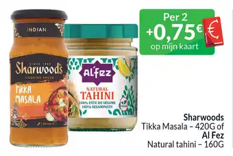 Sharwoods Tikka Masala - 420G of Al Fez Natural tahini - 160G
