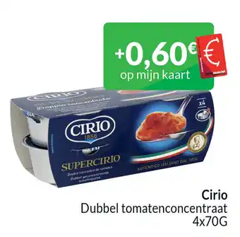 Intermarché Cirio Dubbel tomatenconcentraat 4x70G aanbieding