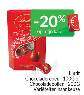 Lindt Chocoladerepen - 100G of Chocoladebollen - 200G Variëteiten naar keuze