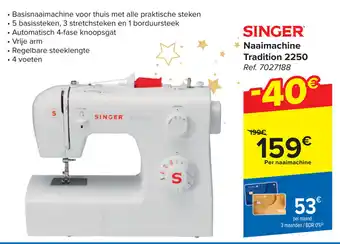Carrefour SINGER Naaimachine Tradition 2250 aanbieding