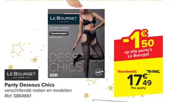 Carrefour Panty Dessous Chics aanbieding